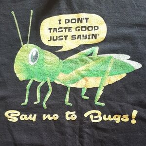 I Don't TasteGood🐛Tee💚🐛Black/Green Bug Gilden🐛💚🐛VINTAGE Size M